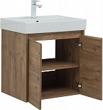 Тумба под раковину Aquanet Nova Lite 60 дуб рустикальный (2 дверцы) 00298849
