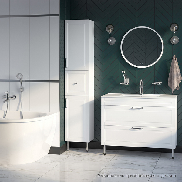 Тумба напольная, 100 см, белая, Oxford, IDDIS, OXF10W1i95