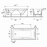 Акриловая ванна Jacob Delafon Odeon Up 170x75 E60491RU-00