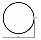 Зеркало AZARIO Манхэттен-лофт D700 рама пластик (ФР-00002429)