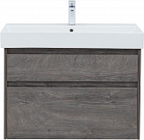 Тумба под раковину Aquanet Nova Lite 85 дуб рошелье, 2 ящика 00249937