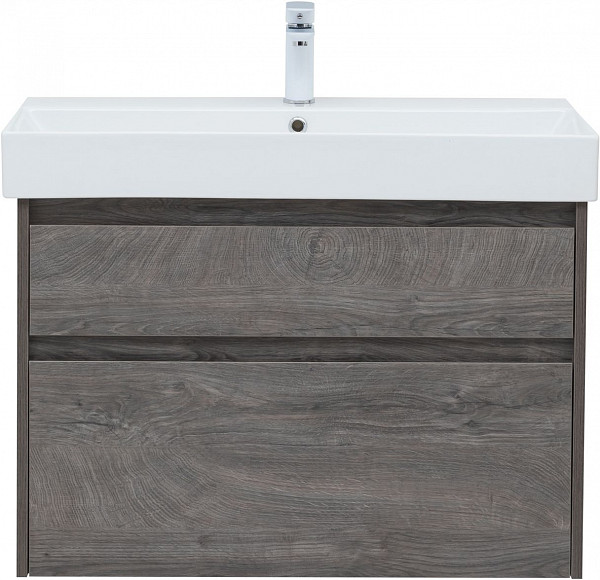 Тумба под раковину Aquanet Nova Lite 85 дуб рошелье, 2 ящика 00249937