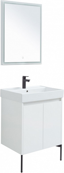 Мебель для ванной Aquanet Nova Lite 60 белый глянец (2 дверцы) 00302532