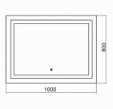Зеркало Silver Mirrors Livia 100х80 см ФР-00002240