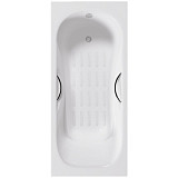 Ванна чугунная Delice Malibu 1700х750 с отверстиями под ручки и антискользящим покрытием