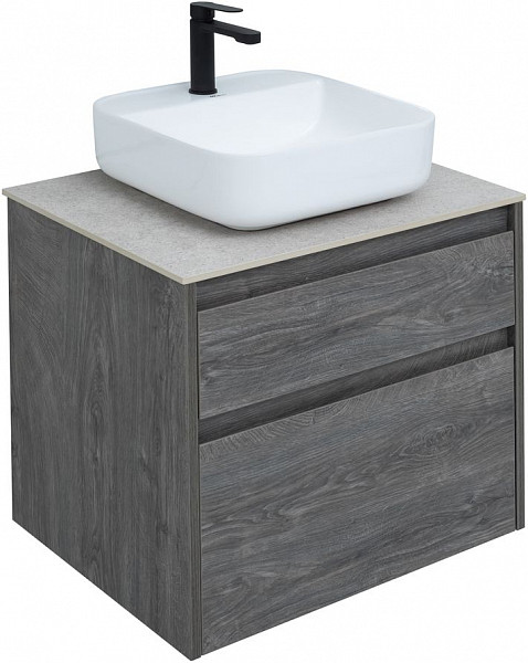 Тумба под раковину Aquanet Nova Lite 60 дуб рошелье (2 ящика) 00242577