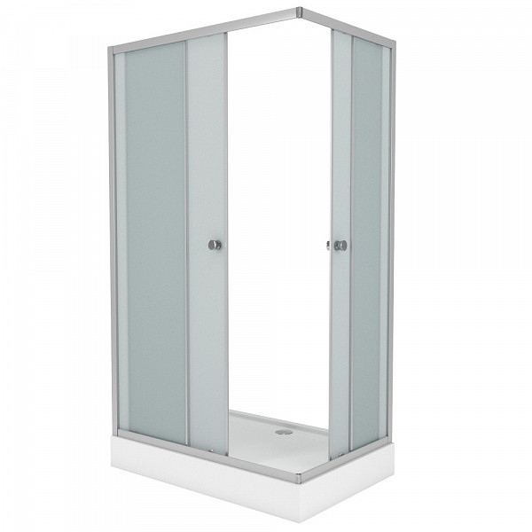 Душ. уголок NG-012-14Q (1200х800х1950) низкий поддон(13см) стекло МАТОВОЕ, 2 места