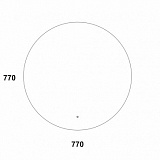 Зеркало AZARIO Плаза D770, сенсорный выключатель