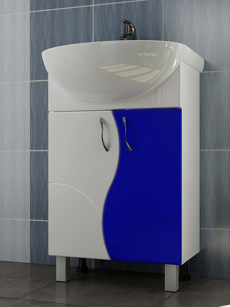Тумба под раковину VIGO Alessandro 50 см tn.ALE.UYU.55.2D син
