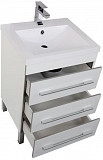 Тумба под раковину Aquanet Верона 58 белый (напольная 3 ящика) 00178253