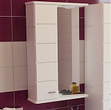 Зеркальный шкаф Омега 50, свет, левый Санта 107001