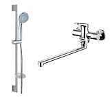 Комплект смесителей для ванной комнаты Bravat Eler 2 в 1 F00449CP