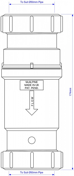 Сифон  McAlpine MRNRV50C