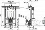 Инсталляция для унитазов AlcaPlast Jadromodul AM102/850