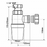 Сифон  McAlpine MRW1-ANW