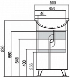 Тумба под раковину Акватон Панда 46 см 1A053701PD010