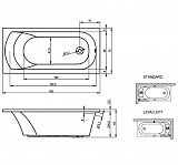 Акриловая ванна Riho Miami 150x70 B058001005