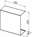Полка Aquanet Магнум 22,5x22,5 белая, квадрат 00302235