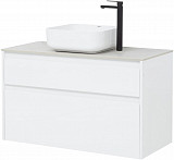 Тумба под раковину Aquanet Nova Lite 100 белый (2 ящика) 00242581