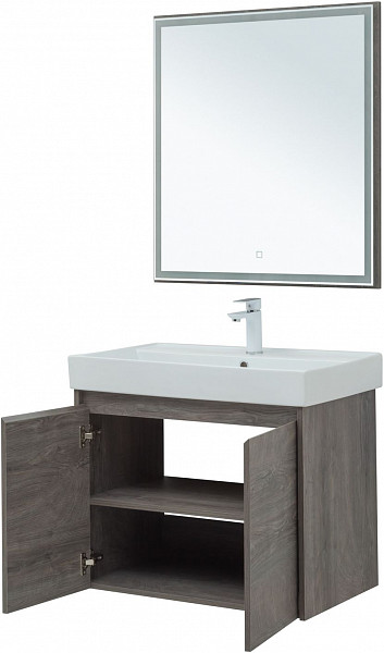 Мебель для ванной Aquanet Nova Lite 75 дуб рошелье (2 дверцы) 00302536