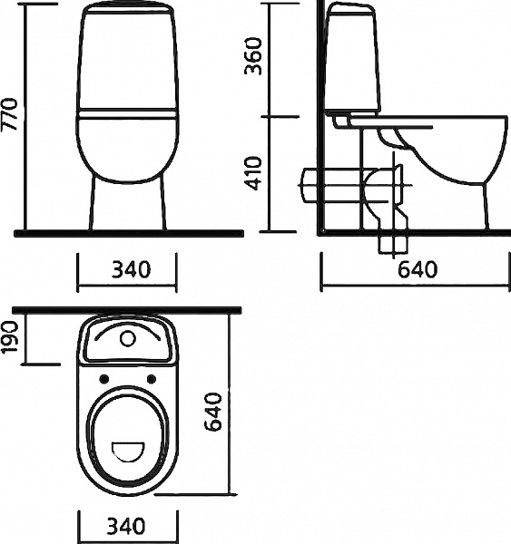 Унитаз-компакт Sanita luxe Best luxe BSTSLCC04020522
