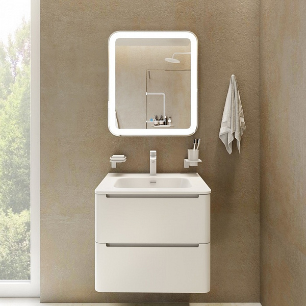 Тумба подвесная, белый, 60 см, Edifice,  IDDIS, EDI60W0i95. Подходит умывальник  0106000i28