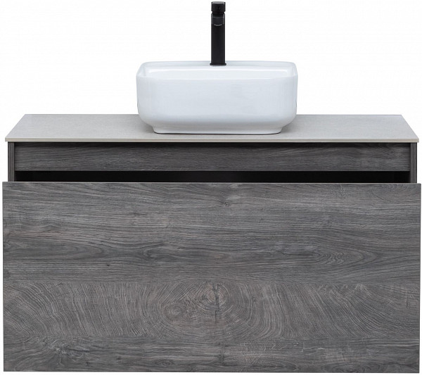 Тумба под раковину Aquanet Nova Lite 100 дуб рошелье (1 ящик) 00242579