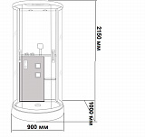Душевая кабина Grossman GR240 90x100