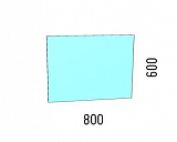 Зеркало Corozo LED "Фоссо 800х600" V, Д, сенсор