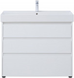 Тумба под раковину Aquanet Nova Lite 100 белый глянец (3 ящика) 00302478