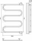 Полотенцесушитель электрический Terminus Ш-образный 500х800
