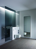 Унитаз-биде подвесной Geberit AquaClean Mera Classic 146.204.21.1 панель хром