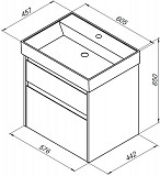 Раковина Aquanet Латина 60 00242905