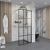 Душ. перегородка NG-685-12 BLACK (120x195), 1 место