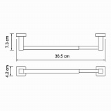Держатель бумажных полотенец Wasserkraft Lippe K-6591