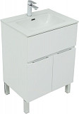 Тумба под раковину Aquanet Алвита New 60 1 ящик, 2 дверцы, белый матовый 00277546