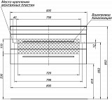 Комплект мебели для ванной Aquanet Верона NEW 90 белый (подвесной 2 ящика) 00230312