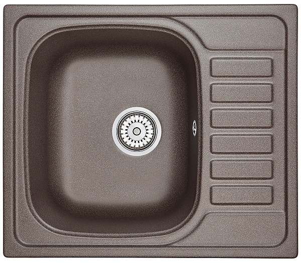 Мойка кухонная Granula квадратная кварц 5801, ЭСПРЕССО