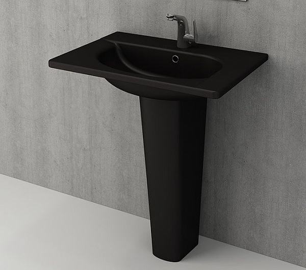 Пьедестал Bocchi Taormina 1002-004-0320 черный матовый