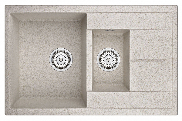 Мойка кухонная Granula прямоугольная кварц 7802, ПИРИТ