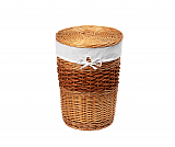 Плетеная корзина для белья с крышкой Wasserkraft Main WB-410-S
