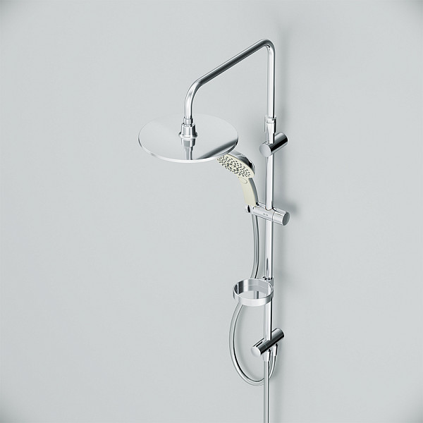 F0750A100 Inspire V2.0 душ.система, набор: верхн.душ d 250 мм, ручн.душ 3 ф-ции d 120 мм, переключат