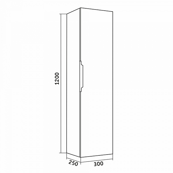 Пенал подвесной Grossman Кросс 30 см 303006