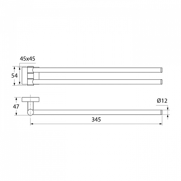 Полотенцесушитель регулируемый, латунь, Edifice, IDDIS, EDISBR0i49