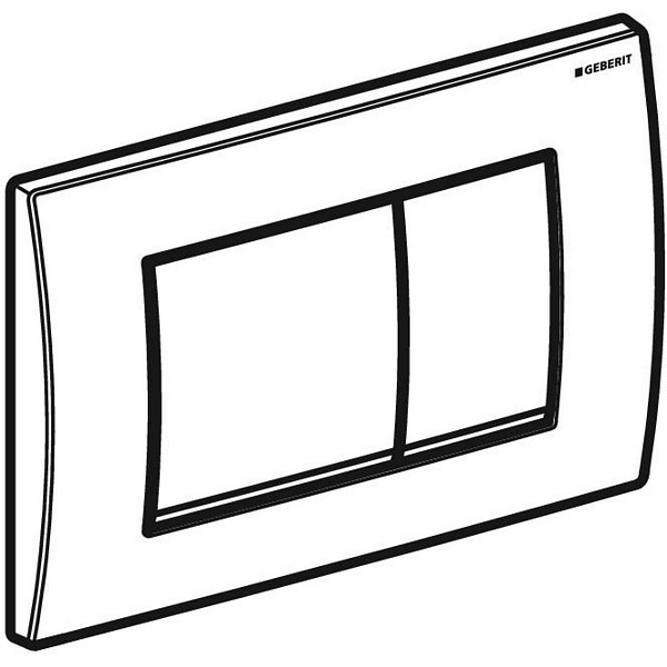 КЛАВИША СМЫВА GEBERIT DELTA30 МАТОВЫЙ ХРОМ 115.137.46.1