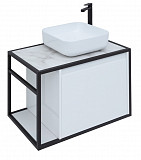 Тумба под раковину Aquanet Nova Lite Loft 75 R белый 00261649