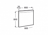 Зеркало Roca Prisma LED 812258000