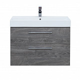 Тумба под раковину Aquanet Nova 85 (Slim Synergy) дуб рошелье, 2 ящика 00249921