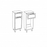 Комод Corozo "Монро 40 Z1",  корзина