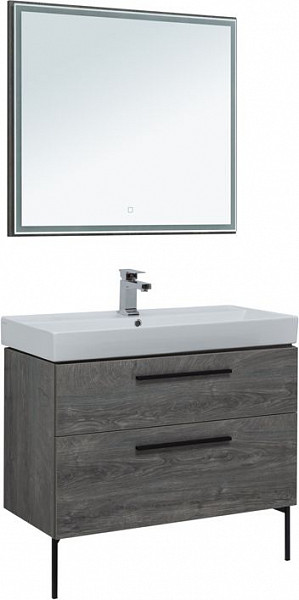 Мебель для ванной Aquanet Nova 90 дуб рошелье (2 ящика) 00243257